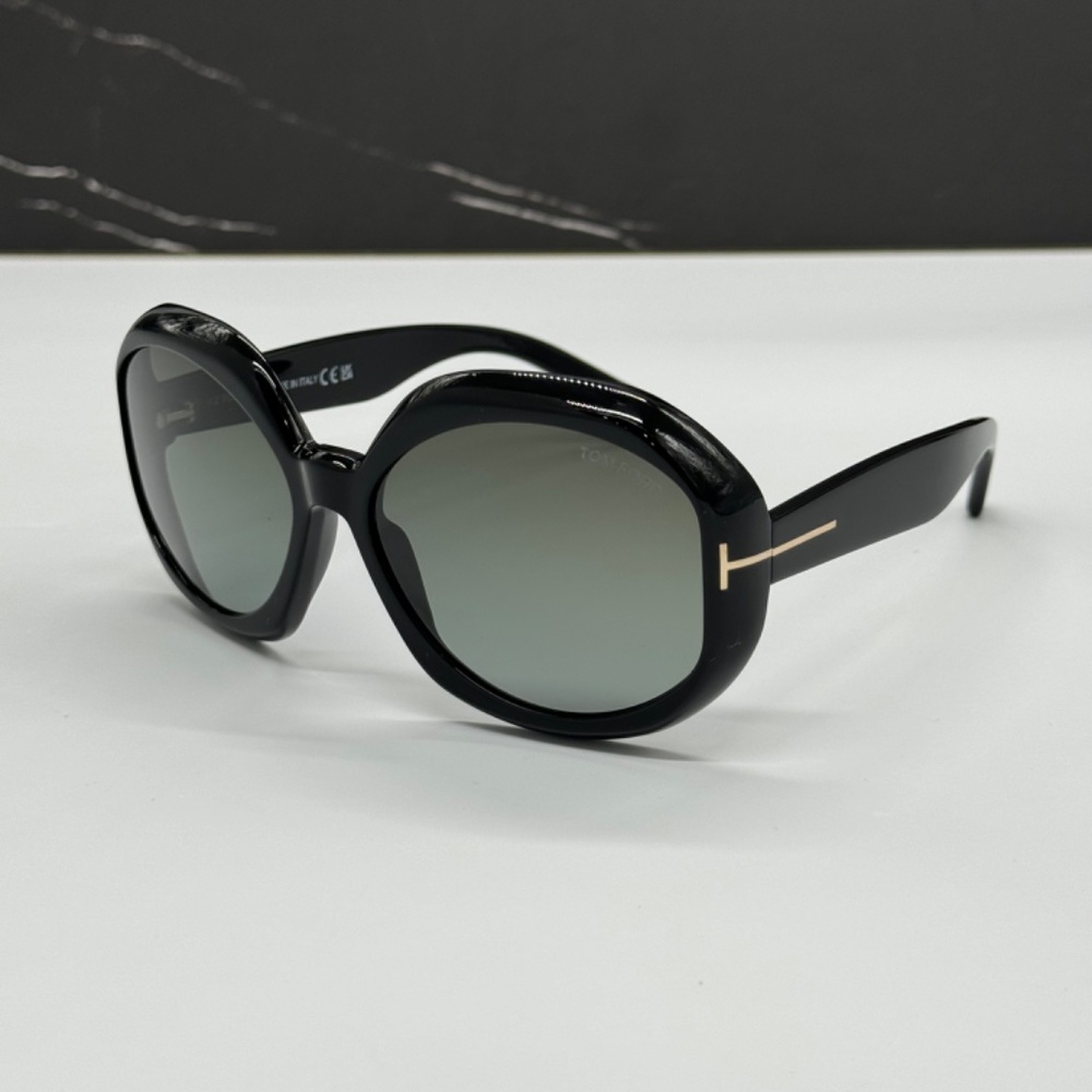 NEW TOM FORD TF1011 01B WOMEN SUNGLASSES TOM FORD GEORGIA-02 FT1011/S 01B ROUND